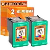 Gorilla-Ink 2 Druckerpatronen kompatibel mit HP-351XL | Color je 22ml I