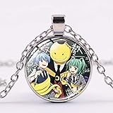 Assassination Klassenzimmer Halskette Korosensei Shiota Nagisa Akabane Karuma Anime Figuren Glas Foto Cabochon Anhänger Geschenk