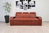 Echtleder 3 Sitzer Sofa Antalya 2 3z FS Breite 200cm mit Schlaffunktion und Kopfstützen Ledersofa Echt Leder Couch Leder Antique Farbauswahl !!!