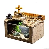 DALIZHAI777 Aquarium Persönlichkeit Kreativität Fisch Zylinder Aquarium Wohnzimmer Büro Desktop Dekoration Aquarium Fischteich Aquarium Fischg