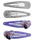 SIX Haarspangen-Set mit Disney Frozen ELSA- und Anna-Motiven, Glitzer-Optik, Herz-Motiv, die Eiskönigin, für Kinder (648-098)