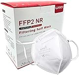 LUYAO 20x FFP2 Maske einzeln verpackt & CE zertifiziert, 5-lagige Atemschutzmaske, Partikelfiltermask