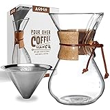 AGOGO Pour Over Kaffeebereiter Set Classic Serie mit Filter 10 T