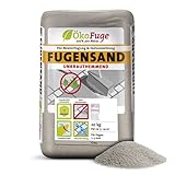 Fugensand Grau Einkehrsand Weg Terasse Pflaster Unkrauthemmend Quarzsand Sand 20kg x 50 Sack 1000kg Palette ÖkoFug