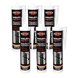 Maleracryl 6 x 300 ml | Acryl weiß | Bauacryl Fugendichtmasse zum Abdichten von Rissen | Dichtstoff - D