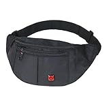 Matyfashion - Collection Bauchtasche für Herren und Damen/Wasserabweisende Gürteltasche, Angeltasche/Hüfttasche für Outdoor und Freizeit 2 (Schwarz)