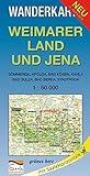 Wanderkarte Weimarer Land und Jena: Mit Sömmerda, Apolda, Bad Kösen, Kahla, Bad Sulza, Bad Berka, Stadtroda. Mit Thüringenweg. Maßstab 1:50.000.: Mit SaaleHorizontale (Wanderkarten 1:50.000)