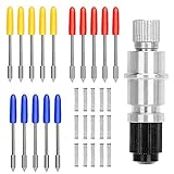 opamoo Graphtec Klingenhalter Basis,15Pcs Klingen Vinyl Plotter Silhouette Hochwertiger Schneideplotterhalter Plotterschneideklingen Tranchiermesser für Graphtec Vinyl Cutter Plotter 30/45/60 G