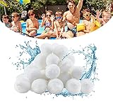 Huifengjie Filterbälle 700g, Filterballs für Sandfilteranlagen, Filter Balls Ersetzen Filtersand Quarzsand und Filterglas, Filteranlage Sandfilteranlage für Pool & Filterpumpe &