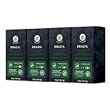 Amazon-Marke: Happy Belly Select Gemahlener Röstkaffee in Kapseln Geeignet für Nespresso Maschinen Mit Kaffeebohnen aus Brasilien, 4 x 20 Kap