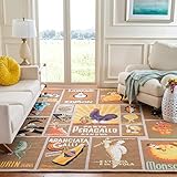 Safavieh Chelsea Collection HK245D Hand-Hooked French Country Wool Area Rug, 8'9' x 11'9', M