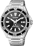 CITIZEN Herren Analog Solar Uhr mit Edelstahl Armband BN0190-82E