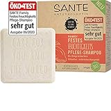 SANTE Naturkosmetik Festes Shampoo für trockenes Haar, Vegane Formel mit Bio-Aloe Vera und Mango, Festes Feuchtigkeits-Shampoo, 1 x 60 g