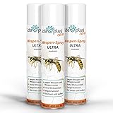 Ida Plus - Wespenspray Ultra gegen Wespen - Bekämpft alle Wespen & Wespennester in Haus, Garten, Dachböden – mit Sofortwirkung – Insektenvernichter zur Wespenbekämpfung 3er S