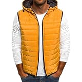 Zjxxr Vest Men Stylish Spring Autumn Warm Sleeveless Jacket Men Winter Waistcoat Men's Vest Casual Coats Mens Mens Vest-Yellow_XXL