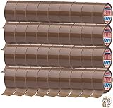 tesa 64014 Paketklebeband 36 Rollen braun - 50mm x 66m - leise abrollendes Packband + Gratis T