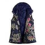 AGOUWUCHE Weste Damen Herbst Winter Mode Schnalle Ärmellos Mantel Winterjacke mit Kapuze Taschen Outdoor Bequem Warm Sportweste Vintage Plüschweste Freizeit Leichte Übergangsjacke Steppw