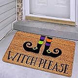 Halloween Fußmatte Decke Willkommen Zuhause Haustür Dekorationen,Halloween Dekor Fußmatte Innen Outdoor Anti-Rutsch-Boden Indoor Outdoor Teppich 40x60cm (L)