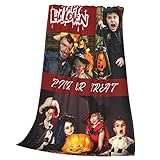 Benutzerdefinierte Fotodecken für Halloween Personalisierte 3 Bilder Decken Decke für Halloween Halloween Dekorationen(3 Fotos 60x50 Zoll)