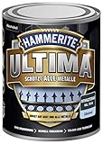 5379734 Hammerite ULTIMA Metallschutz Lack Rost 750ml Glänzend Anthrazitgrau RAL 7016