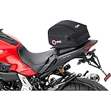 QBag Hecktasche Motorrad Motorradtasche Hecktasche Motorrad 03, Motorradgepäck für Soziussitz/Gepäckträger, Motorrad Hecktasche, 5 Liter Stauraum, leichtes Be-/Entladen, schw