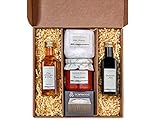 Geburtstagsgeschenk für Frauen Geschenk für Mama ALLA MAMMA Geburtstagsgeschenk Italien Geschenkkorb mit Olivenöl Balsamico Essig Bruschetta Meersalz S