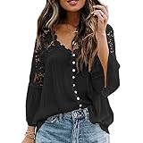 Women's Sweatshirt Casual Loose Sun Flower Printed Long Sleeve Crew Neck Pullover Tops(Black, S)