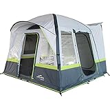 EXPLORER Zelt Luftzelt Trouper aufblasbares Familienzelt Mobilzelt 300x300x210cm (9m²) 4 Personen 3000mm Wassersäule freistehend wettergeschützter Eingang Camping Outdoor Wandern F