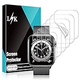 LϟK 6 Stücke Schutzfolie Displayschutzfolie für Apple Watch Series 1 2 3 38mm - Blasenfreie Kompatibel mit Hülle HD klar Flexible TPU Display