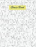 Comic Book 100 pages, Binary matrix code computer data stream digital security codes gray coding information abstract background cover, 100 pages - Large(8.5 x 11 inches)