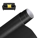 Leder Reparatur Band Patch, 40 x 150cm Selbstklebende PU Lederreparaturflicken für Sofa Autositze Handtaschen Jacken Sitz DIY Handwerk, Schw