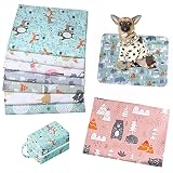 8 Stück Baumwollstoff Patchwork Stoffe Paket Meterware Stoffe 100% Baumwolle Stoff Cartoons Gedruckt Craft Stoffe für Handwerken Nähen DIY Stoffstücke Alle Arten von Kleinen Handgemachten 50 x 40