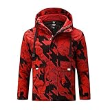 NNGOTD Mantel Herren Slim fit Jacke Herren Winterjacke rot Sweatjacke Herren warm gefüttert Herren Jacke Jack Jones Herren Parka Winter XL