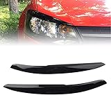 Three T Auto Scheinwerferblenden Scheinwerfer Augenbrauen Augenlider Blende Aufkleber Augenbrauenverkleidung Abdeckung Verkleidung Für Polo Mk5 6R 6C 2011 2012 2013 2014 2015 2016 2017