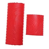 Pceewtyt 2 Stück Holzmaserung Werkzeug Gummi Malerei Effekte DIY Wandfarbe Dekoration Werkzeug
