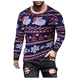 NNGOTD Sweatshirt Herren mit Aufdruck Herren Winterjacke lang Herren Langarmshirt Baumwolle mit Brusttasche Pullover Herren schwarz v Ausschnitt Kaschmir unterwäsche F