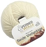 Ferner Wolle Merinowolle Seide Vielseitige V901, 50g weiche Premium Sockenwolle mit Seide und Merino zum Stricken & Häk