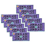 JOKOLADE No2 - Milchschokolade mit Banane, Karamell & Biscuits, 150g / 10er Pack
