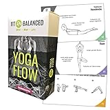 Fit&Balanced Yoga Karten, für Anfänger und Fortgeschrittene, mit 60 Yogaübungen, mit Online-Einführungs-Kurs, mit Meditationen und Atemübungen zum Anhören, Yoga Box