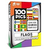 100 PICS Flags of the World Travel Game - Geography Flash Card Quiz, Pocket Puzzles für Kinder und Erw