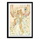 ZXXGA DIY 5D Diamantmalerei Seemann Mondhase Kreuzstich Kristall Strass Stickerei Bild Kunst Handwerk Home Wanddekoration Geschenk Runder Diamant 45x30