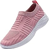 MHXDU Leichtgewichtige Atmungsaktive Mesh Atmungsaktive Casual Walking Schuhe Women's Indoor Yoga Haushalt（39 pink）