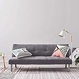 ZYQZYQ Wildleder Schlafsofa 3 Sitzer Stoff Grau Sofa Schlafsofa Recliner Couch Lounge für Wohnzimmer   Max Kapazität 250 kg