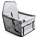 ZHDXW Tragbare Haustier Hund Booster Autositz Hund Autositz Upgrade Travel Träger Cage Oxford Breathable Folding Weiche Waschbar Anti Rutsch Welpen Autositz für Rückenvordersitz,G