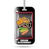 Rico Industries Luggage Tag NHL Chicago Blackhawks Crystal View Team Gepäckanhänger, Teamfarbe, Einheitsgröß