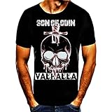 Son of Odin 2022 Valhalla See You in Valhalla Ragnar Viking Germanen T-Shirt (XL)