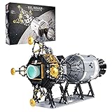 Rcbrick Star Apollo 11 Raumschiff, MK21006, 7011 Teile Groß Mondfähre Modellbau Klemmbausteine Bauset Kompatibel mit Leg