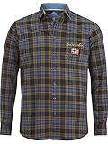 Jan Vanderstorm Herren Langarm Hemd Skorlan braun L - 41/42