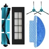 JEWE Ersatzteile für Cecotec Conga 3090, Ersatzteile, Zubehör, Staubsauger, Ersatzset, Verbrauchsmaterialien, HEPA-Filter, zentrale Seitenbürste (Farbe: QH)