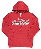 Die Lizenz für Coca Cola Männer lizenzierten Full Zip Fleece Hoodie gefleck